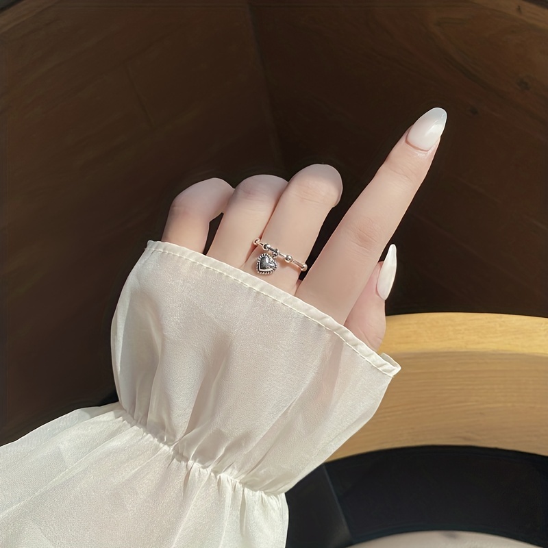 S925 Love Ring Light Baroque Open Tail Ring Jewelry